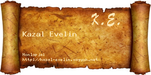 Kazal Evelin névjegykártya